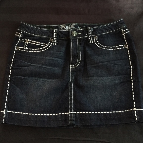 Rock 47 ultra low rise skirt by Wrangler