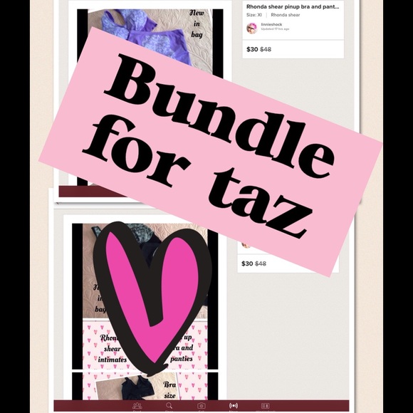 Rhonda shear pinup bra and panty set NEW in bag