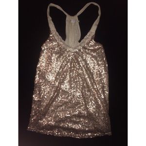 Gold sparkly Tank!