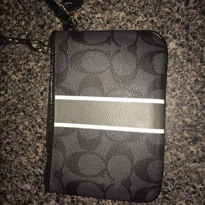 Black coach wristlet! Never been used