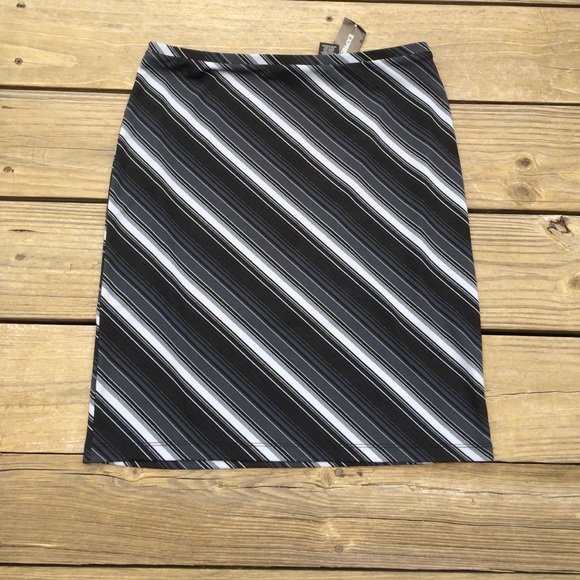 Striped A-Line Skirt - Picture 1 of 2