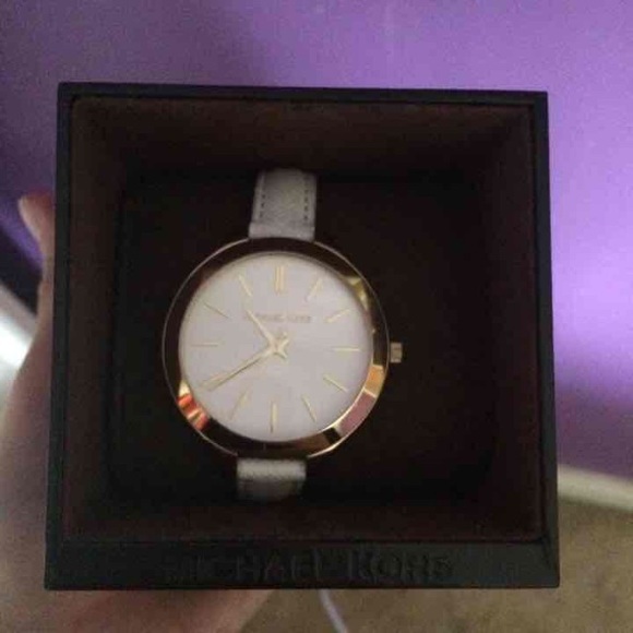White Michael Kors watch