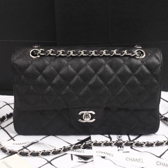 SOLD👏🏼👏🏼Chanel Classic Flab Bag-Cavier Leather
