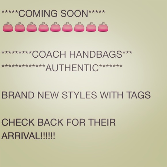 AUTHENTIC COACH HANDBAGS