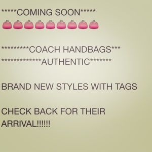 AUTHENTIC COACH HANDBAGS