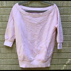 Gap boatneck pink sweatshirt