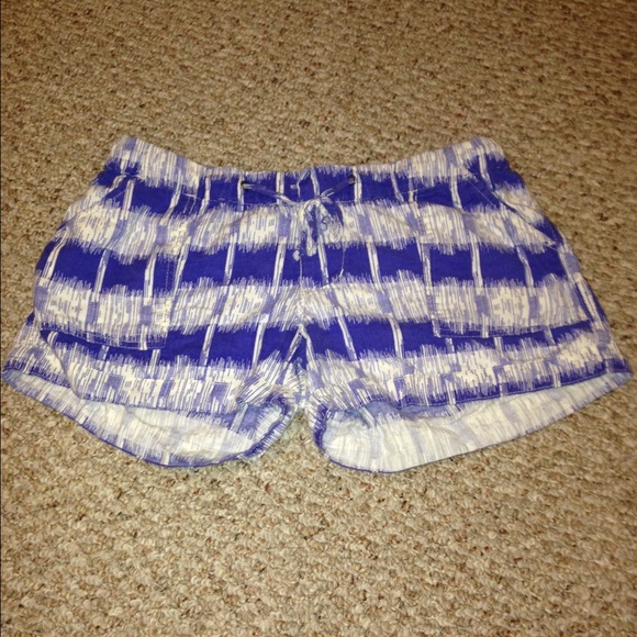 Blue and White shorts