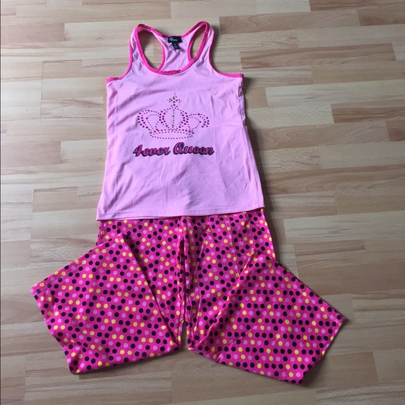 Pink top and bottom pajama