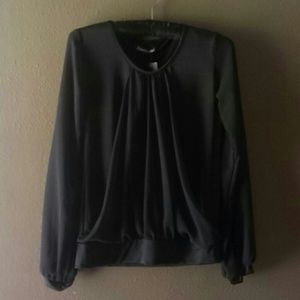 Black Chiffon Blouse