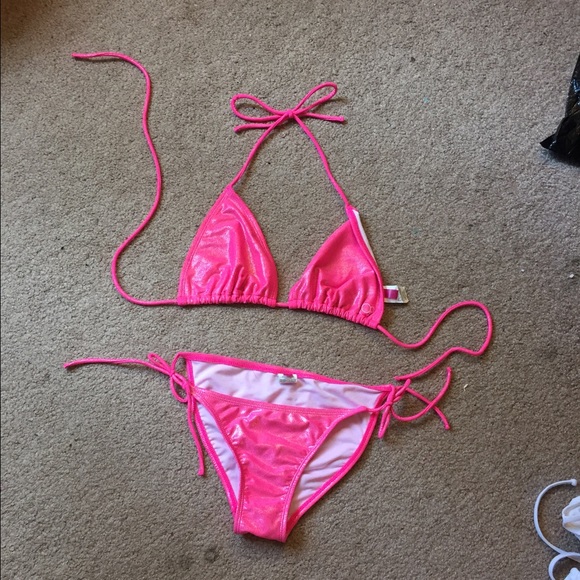 hot pink bikini