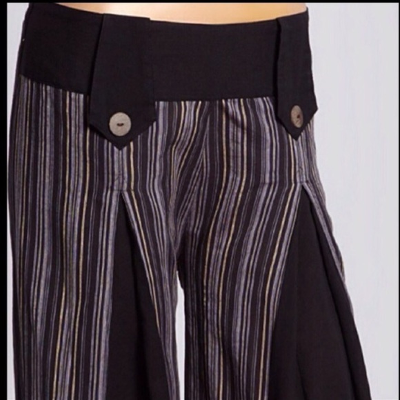 Striped palazzo pants