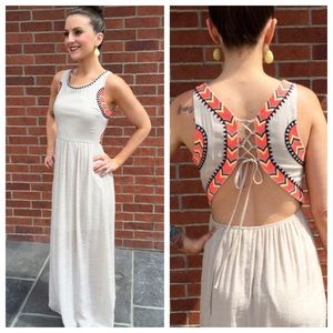 NWT Linen cruise ship Maxi