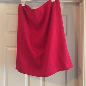 Red Tahari straight skirt