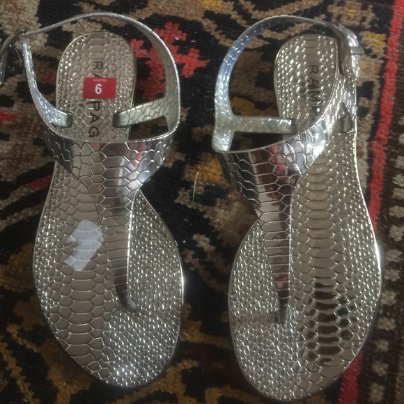 Silver sandals