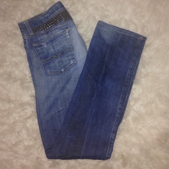 Lucky Brand Destroyed Denim with stud detail!!