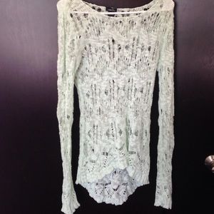 Mint green oversized sweater