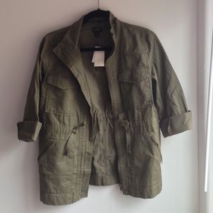 NWT JCrew Factory Green Utility Jacket