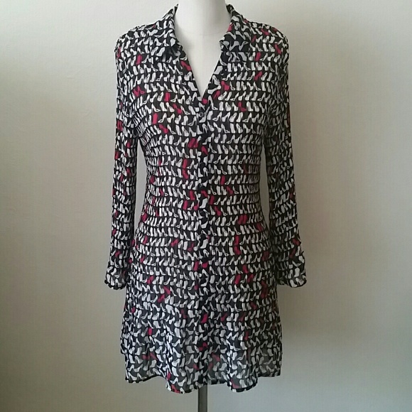 Style & Co. Shoe Print Blouse 16