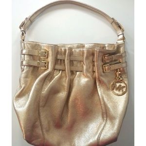 🎉PRICE DROP🎉 Michael Kors Gold Leather Handbag