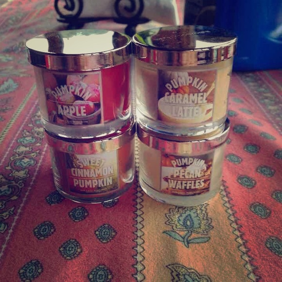3 mini candles