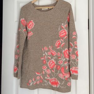 Floral Wool Sweater