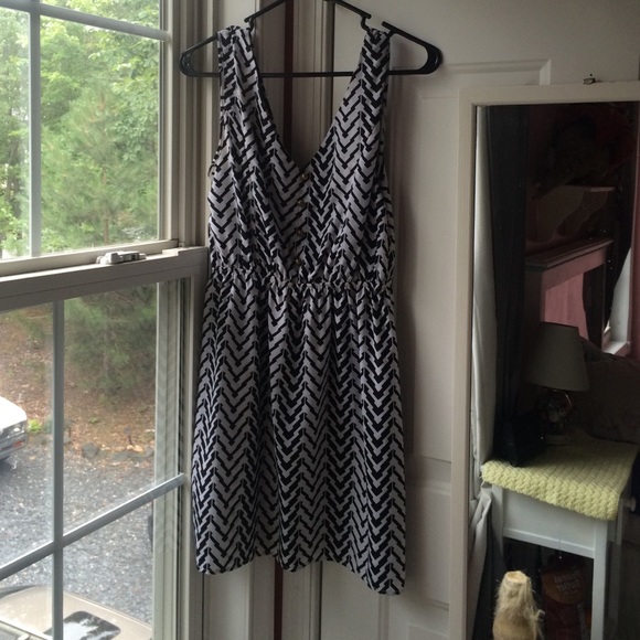 Black and white dress