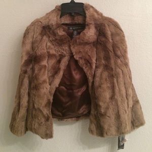 Petite fur jacket