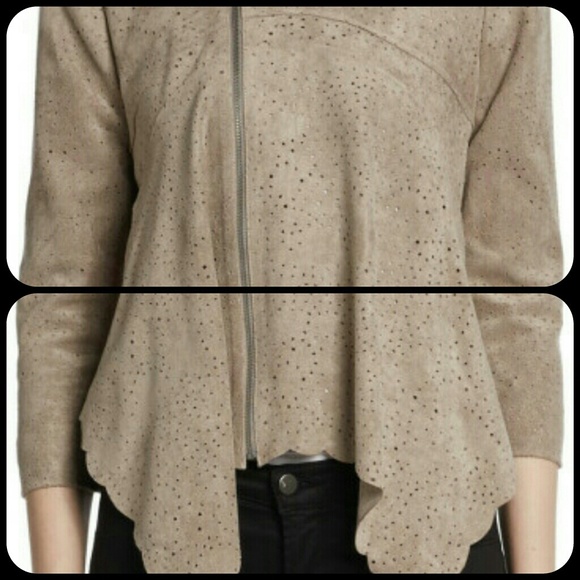 BCBGMAXAZRIA  Bri Cropped Asymmetrical jacket