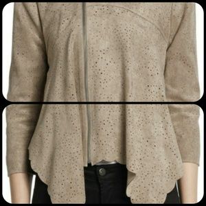 BCBGMAXAZRIA  Bri Cropped Asymmetrical jacket