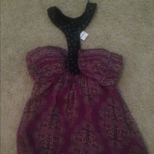 Bebe neck detail top