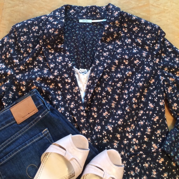 Urban Outfitters Flower Print Blazer