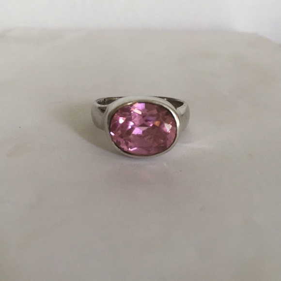 Jewelry - Pink Gemstone Sterling Silver Ring