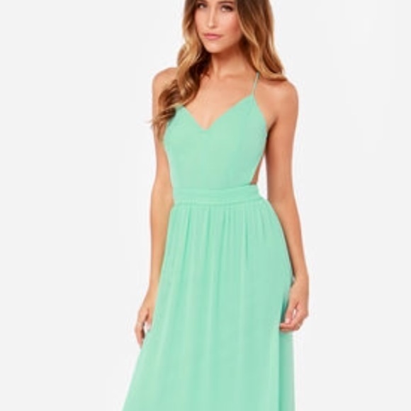 🚫SOLD🚫LuLus  Mint Rooftop Garden Maxi - Picture 2 of 4