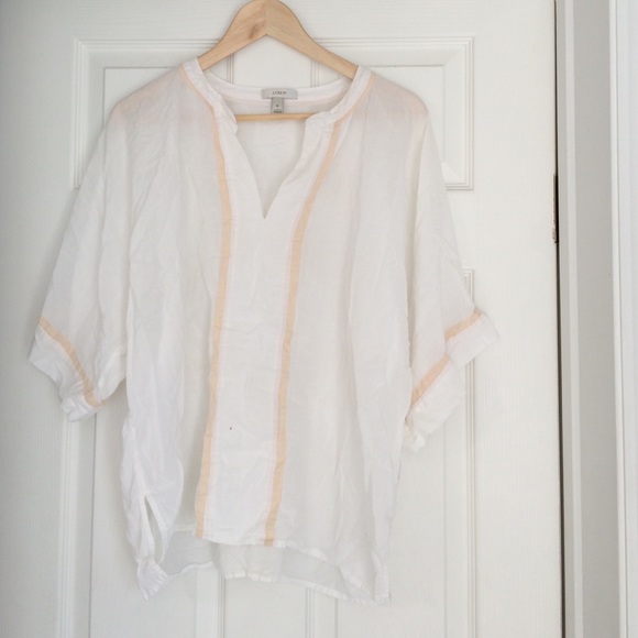 White JCrew Pullover
