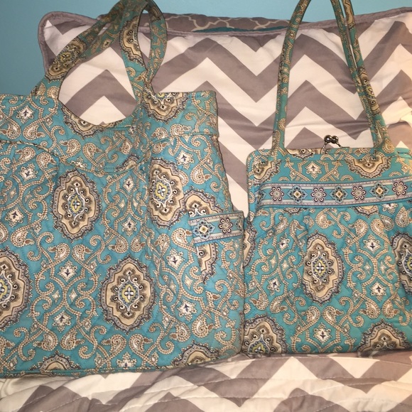 Vera Bradley Large Tote and Matching Purse