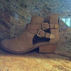 Tan booties