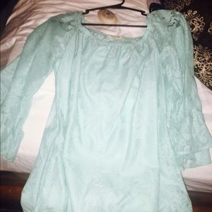 Turquoise blouse large