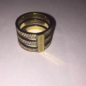 Michael Kors Pavé Gold-Tone Ring