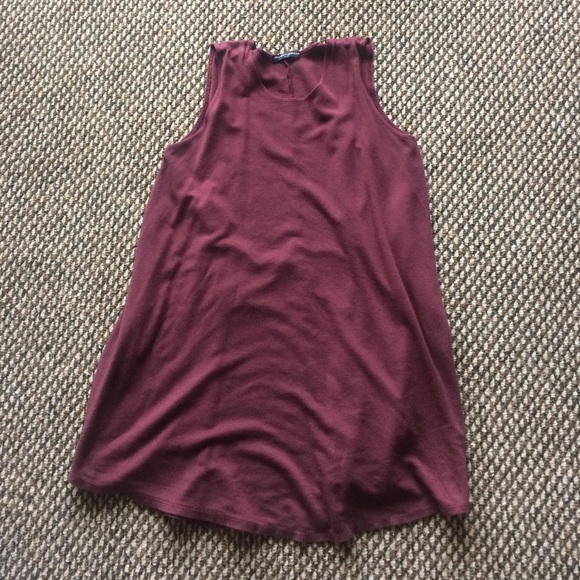 Brandy Melville Alena Dress (burgundy)