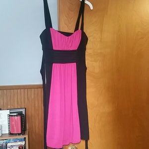 Pink and Black Party Dress Small