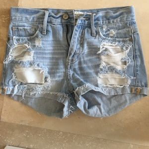 high waisted Jean shorts