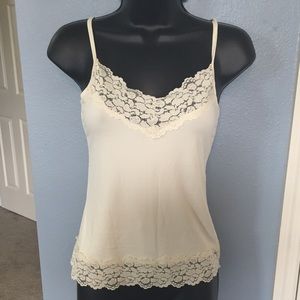 White House Black Market Cream colored tank