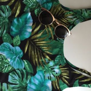 Forever 21 printed crop top