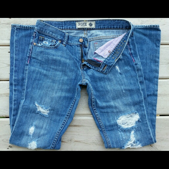 Victoria's Secret Denim - VS PINK Destroyed Denim Jeans