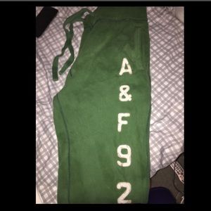Abercrombie & Fitch Green Sweatpants