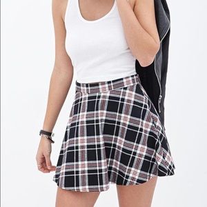 Plaid circle skirt