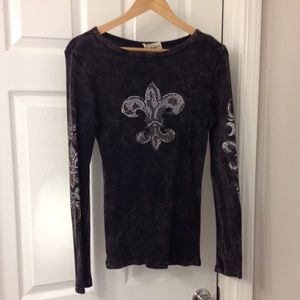 Long Sleeve Shirt with Bling