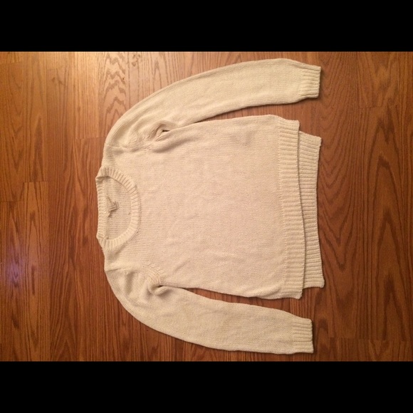 Cream white sweater