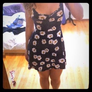 Navy sunflower dress