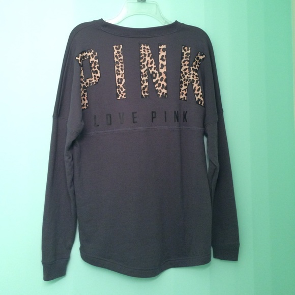 PINK Victoria's Secret Tops - Cheetah Crew